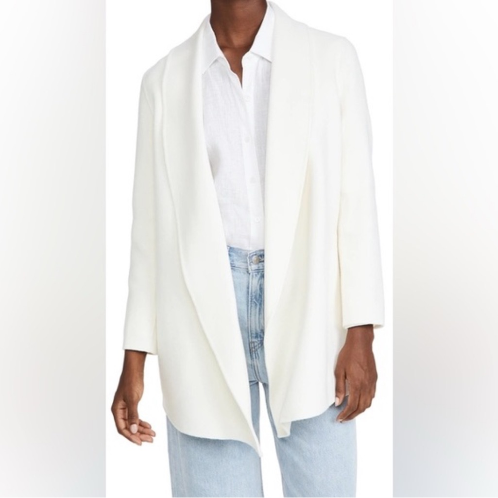 Theory Ivory Sileena Coat